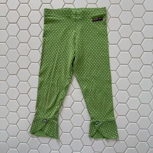 Matilda Jane Green Leggings with White Dots